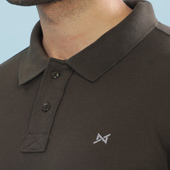 Force NXT Super Combed Cotton Mens Collared Polo Solid T-Shirt