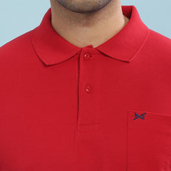 Force NXT Super Combed Cotton Mens Collared Polo Solid T-Shirt