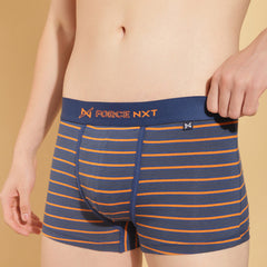 Super Combed Cotton Four Way Stretch Mens Pack of 2 Striped Trunk