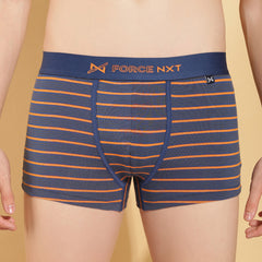 Super Combed Cotton Four Way Stretch Mens Pack of 3 Striped Trunk