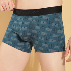 Ultrasoft Super Combed Cotton Elastane Stretch Mens Pack of 2 Printed Trunk