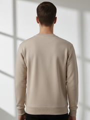 Force NXT Men's Combed Cotton Full Sleeves Solid Sweatshirt