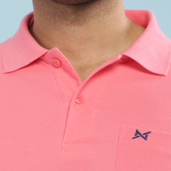 Force NXT Super Combed Cotton Mens Collared Polo Solid T-Shirt