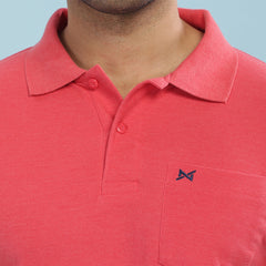 Force NXT Super Combed Cotton Mens Collared Polo Solid T-Shirt
