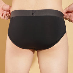 Force NXT Men's Polyamide Microfiber Elastane Stretch Fabric Solid Brief