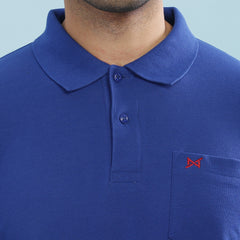 Force NXT Super Combed Cotton Mens Collared Polo Solid T-Shirt