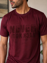 Force NXT Men's Premium Microfiber Fabric Half-Sleeves Chest Printed Round Neck T-Shirt