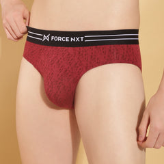 Super Combed Cotton Four Way Stretch Solid Mens Pack of 2 Brief