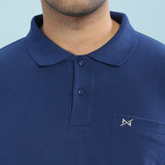 Force NXT Super Combed Cotton Mens Collared Polo Solid T-Shirt