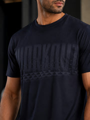 Force NXT Men's Premium Microfiber Fabric Half-Sleeves Chest Printed Round Neck T-Shirt