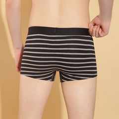 Super Combed Cotton Four Way Stretch Mens Striped Trunk