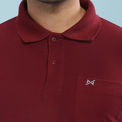 Force NXT Super Combed Cotton Mens Collared Polo Solid T-Shirt