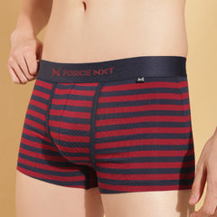 Super Combed Cotton Four Way Stretch Mens Pack of 2 Striped Trunk