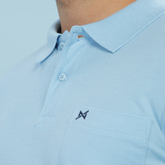 Force NXT Super Combed Cotton Mens Collared Polo Solid T-Shirt