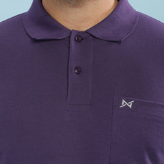 Force NXT Super Combed Cotton Mens Collared Polo Solid T-Shirt