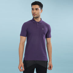 Force NXT Super Combed Cotton Mens Collared Polo Solid T-Shirt
