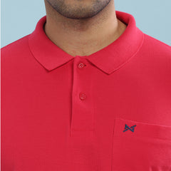 Force NXT Super Combed Cotton Mens Collared Polo Solid T-Shirt