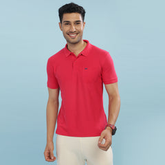 Force NXT Super Combed Cotton Mens Collared Polo Solid T-Shirt