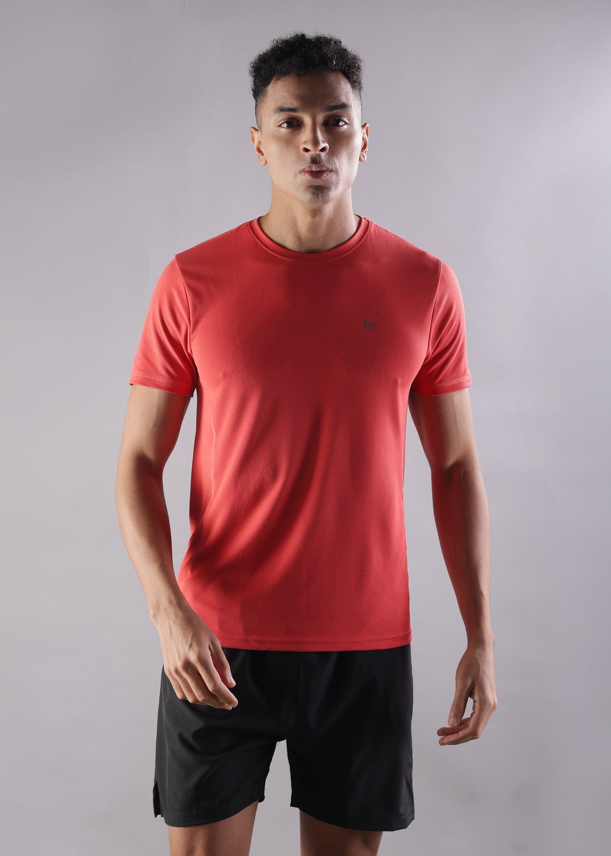 Anti Viral Anti Odour Cool Mens Round Neck Sports Printed T-Shirt