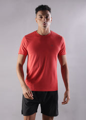 Anti Viral Anti Odour Cool Mens Round Neck Sports Printed T-Shirt
