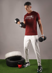 Anti Viral Anti Odour Cool Mens Round Neck Pack Of 2 Sports Printed T-Shirt