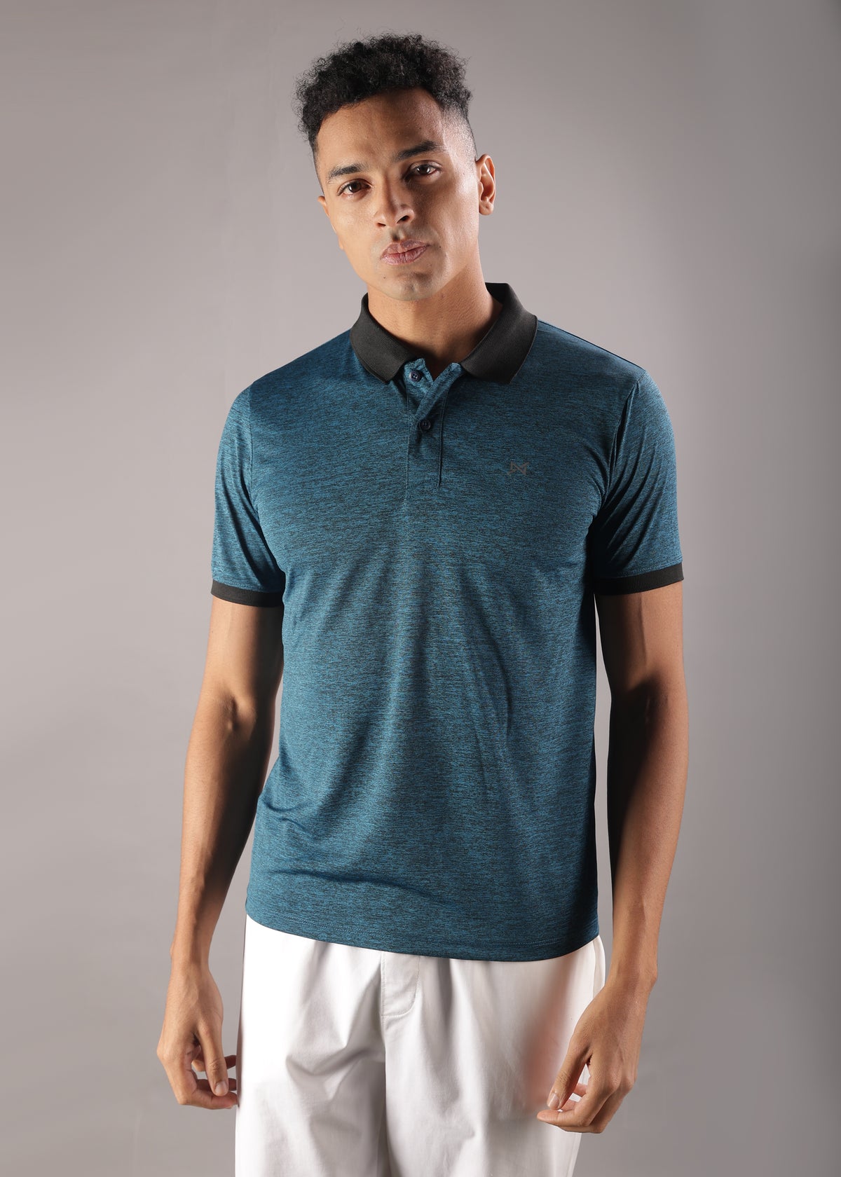 Anti Viral Anti Odour Cool Mens Collared Polo Sports Solid T-Shirt