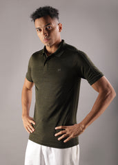 Anti Viral Anti Odour Cool Mens Collared Polo Sports Solid T-Shirt