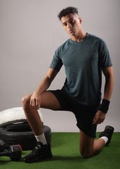 Anti Viral Anti Odour Cool Mens Round Neck Pack Of 2 Sports Printed T-Shirt