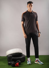 Anti Viral Anti Odour Cool Mens Collared Polo Sports Solid T-Shirt