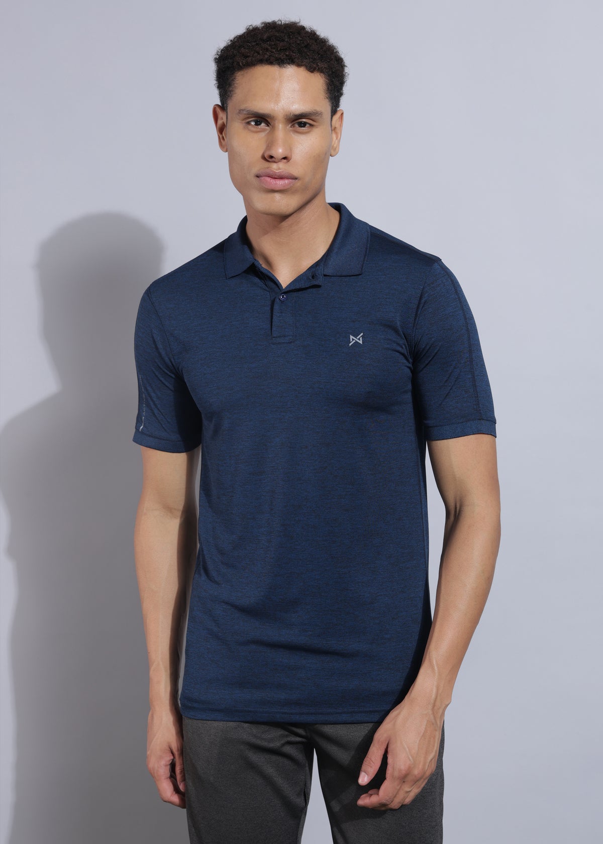 Anti Viral Anti Odour Cool Mens Collared Polo Sports Solid T-Shirt