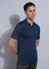 Anti Viral Anti Odour Cool Mens Collared Polo Sports Solid T-Shirt