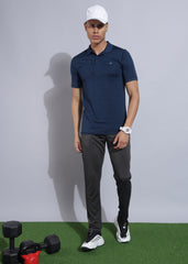 Anti Viral Anti Odour Cool Mens Collared Polo Sports Solid T-Shirt