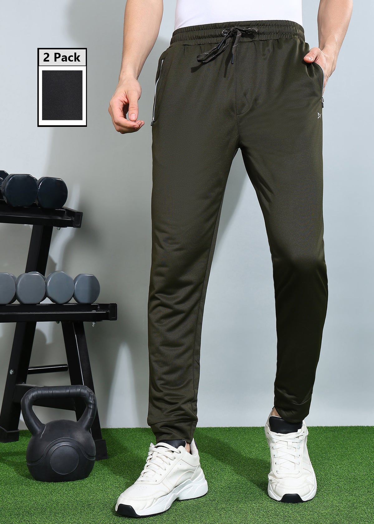 Anti Viral Anti Odour Cool Mens  Pack of 2 Sports Joggers