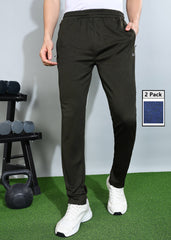 Anti Viral Anti Odour Cool Mens  Pack Of 2 Sports Track Pant