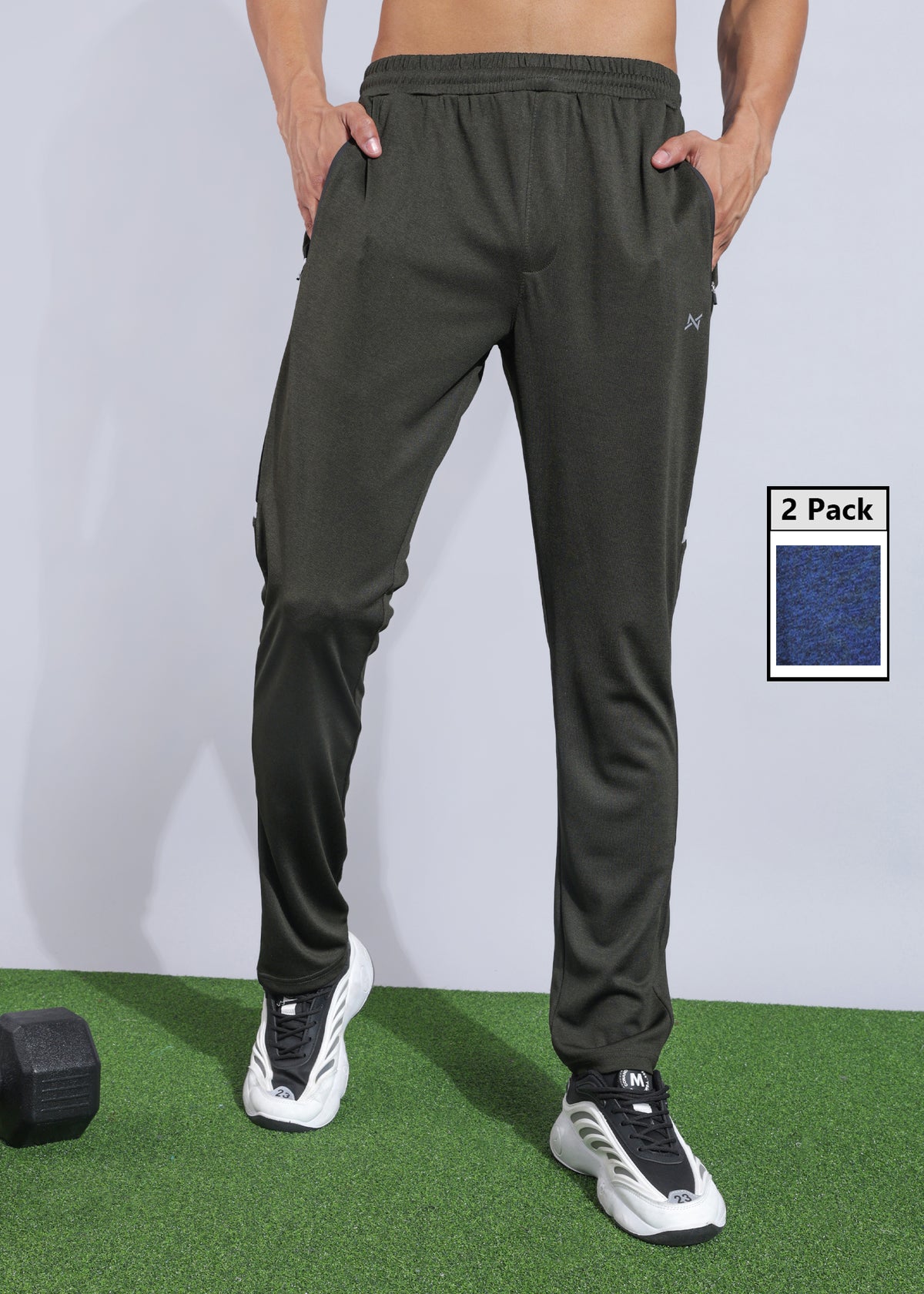 Anti Viral Anti Odour Cool Mens  Pack Of 2 Sports Track Pant