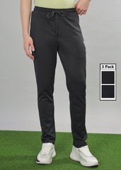 Anti Viral Anti Odour Cool Mens  Pack Of 3 Sports Track Pant