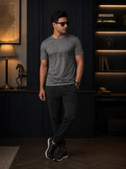 Force NXT Men's Premium Microfiber Fabric Half-Sleeves Chest Printed Round Neck T-Shirt