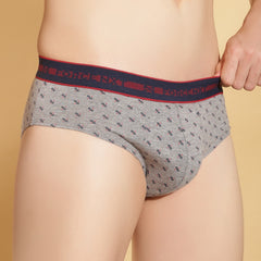 Super Combed Cotton Printed Mens Pack of 3 Brief
