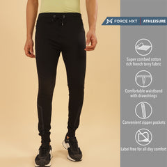Force NXT Super Combed Cotton Mens Solid Jogger