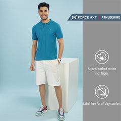 Force NXT Super Combed Cotton Mens Pack Of 2 Collared Polo Solid T-Shirt