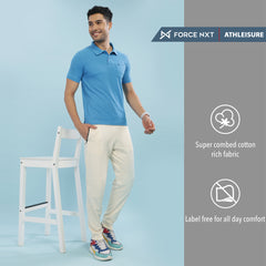 Force NXT Super Combed Cotton Mens Collared Polo Solid T-Shirt