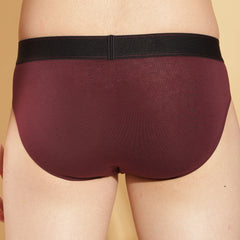 Super Combed Cotton Four Way Stretch Solid Mens Pack of 2 Brief