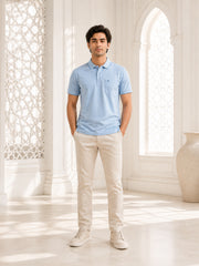 Force NXT Men's Super Combed Cotton Rich Fabric Half-Sleeves Polo T-Shirt