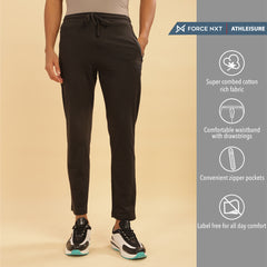Force NXT Super Combed Cotton Mens Solid Track Pant