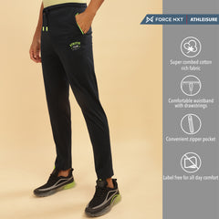 Force NXT Super Combed Cotton Mens Solid Track Pant