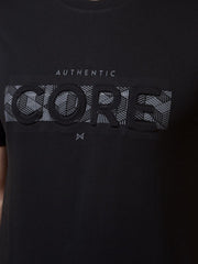 Force NXT Men's Super Combed Cotton Rich Fabric Half-Sleeves Chest Printed T-Shirt