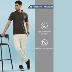 Force NXT Super Combed Cotton Mens Pack Of 2 Collared Polo Solid T-Shirt