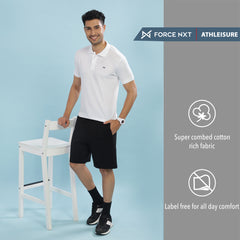 Force NXT Super Combed Cotton Mens Collared Polo Solid T-Shirt