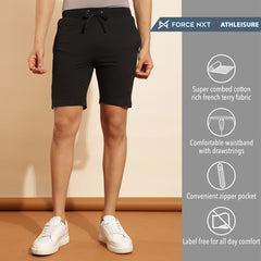 Force NXT Super Combed Cotton Mens Solid Shorts