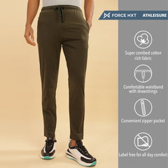 Force NXT Super Combed Cotton Mens Solid Track Pant